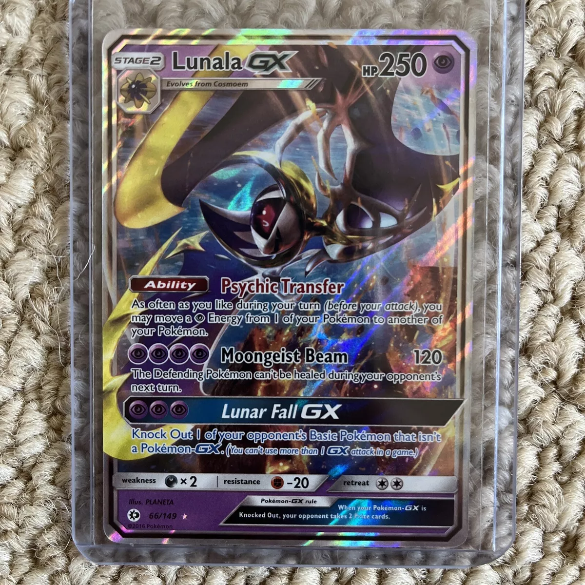 Lunala GX - 66/149 - Sun and Moon Base – Card Cavern Trading Cards, LLC