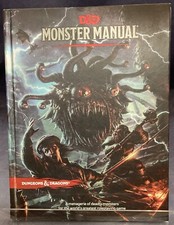 D D Monster Manual, Wizards of the Coast, D D Core Rulebook, 2019, HB,VG, 250626