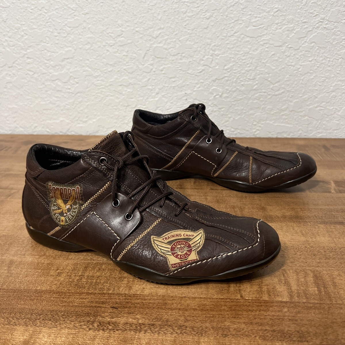 Bacco Bucci McDonald Young Eagle Instructor Brown Leather Oxford Men\'s Size 9 Bacco Bucci Young Eagle Instructor Brown Leather Shoes Size  main image 3
