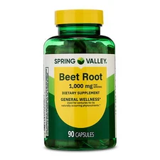 Spring Valley Beet Root Dietary Supplement, 1000 mg, 90 Count