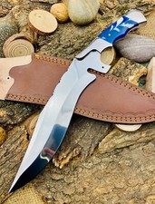 beautiful hunting handmade bowie knife with Steel bolster