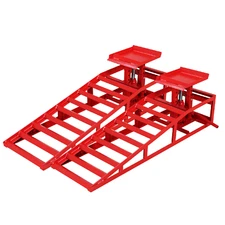 Hydraulic Car Ramps 5T 11000lbs Capacity, Low Profile Car Lift Service (2 Pack)