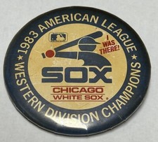 CHICAGO WHITE SOX 1983 AMERICAN LEAGUE WESTERN DIVISION CHAMPIONS PIN BUTTON