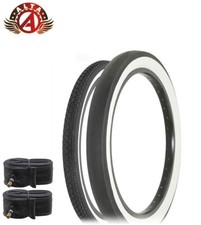 WHITEWALL SCHWINN STINGRAY 20X 1-3/4 S7 BRICK  20 X 2.125 S2 WIDE SLIK TIRE 4PC