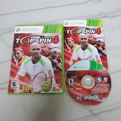 Top Spin 4 (Microsoft Xbox 360) 2K Sports Tennis Game CIB Complete w/ Manual