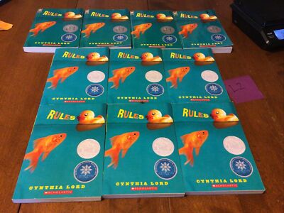 Guided Reading Lot Of 10 Newbery RULES Lord Class Set PB Scholastic (L2)