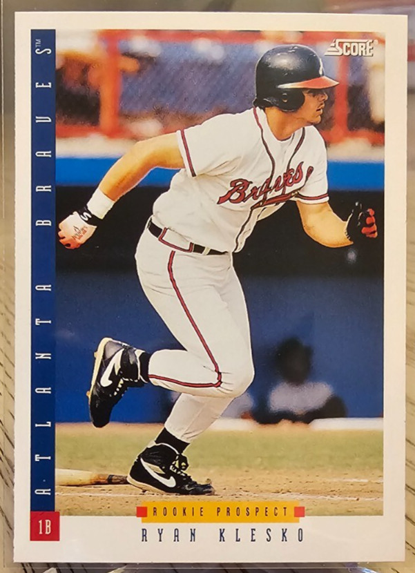 1993 Score Ryan Klesko #294 Atlanta Braves