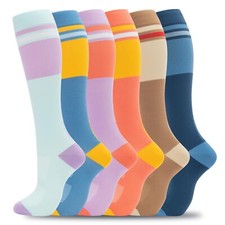 Compression Socks for Women Men Support Circulation 6 Pairs Socks For Nurse T...