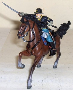 Civil War Union Mounted Officer w/sword 54mm by Forces of Valor
