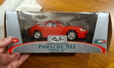 NEW 1997 Porsche 911 Carrera Red 1:24 scale Metal Car vintage made in italy