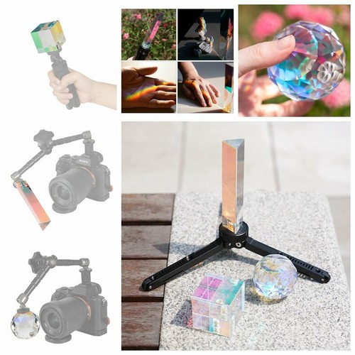 Vlog Photography Prism 1/4'' Optical Crystal Magic Ball Lens Photoshoot Art - Picture 3 of 19