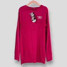 BOARD ANGELS Girls Baselayer Top Magenta 9-10 Years Thermal Long Sleeve New