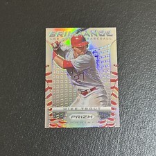 2012 Mike Trout Panini Prizm Brilliance Silver Holo #B6 SSP ANGELS