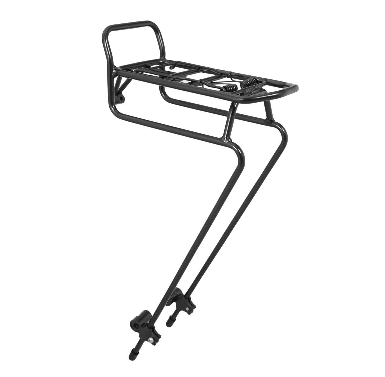 Porte-bagage avant vélo à blocage rapide pour un montage instantané sans outils