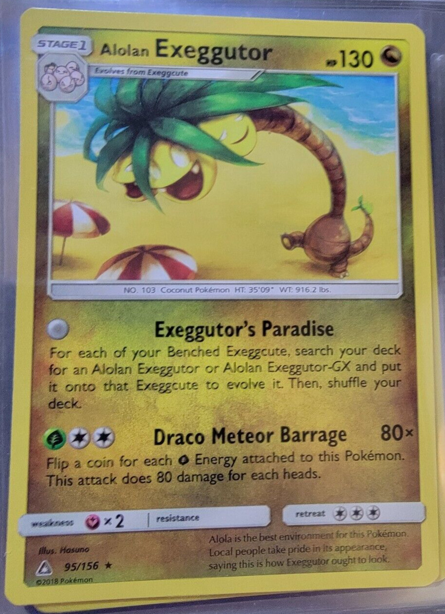 Alolan Exeggutor 95/156 Ultra Prism Set Pokemon Trading Cards TCG Rares NM/MINT