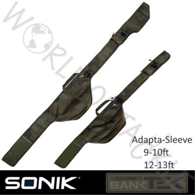Sonik Rod Sleeve Holdall Adapta Extending Bank-Tek 9-10ft 12-13ft Carp  Fishing UK