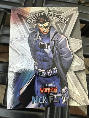 2023 Marvel Fleer Ultra Wolverine Nick Fury #US18 SP Ultra Stars Insert