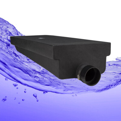 RecPro 14 Gallon RV Waste Holding Tank   Black, 40'' x 14.5'' x 8''