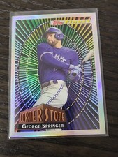2022 TOPPS FINEST GEORGE SPRINGER CORNER STONE #94FC-GS Blue Jays