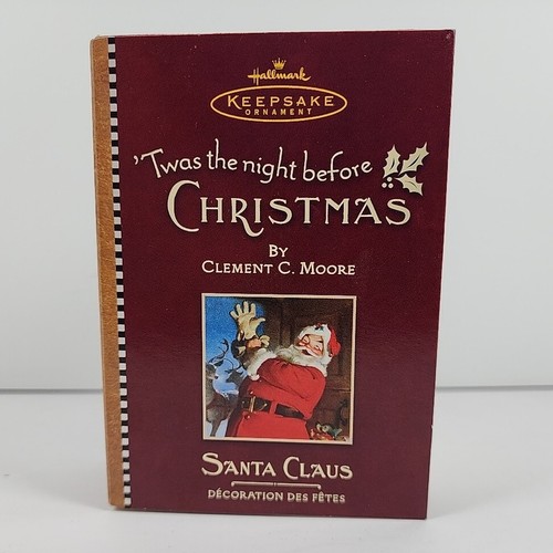 Hallmark Andenken Ornament 2001 'Twas The Night Before Christmas Weihnachtsmann - Bild 7 von 15