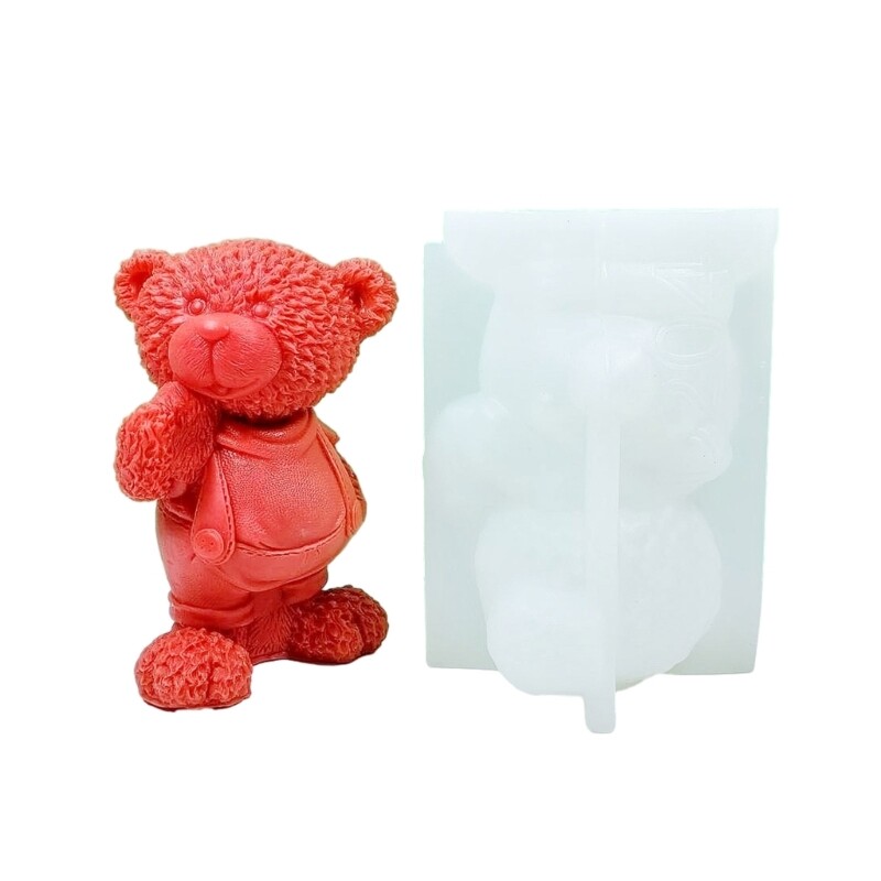 Epoxy Resin Standing Bear Silicone Mold for DIY Jewelry and Ornaments