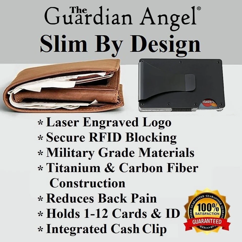 Arizona State Sun Devils Engraved Titanium Black RFID Blocking Wallet Gift D7 - Image 3 of 4