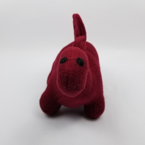 Juguete de peluche de fieltro rojo oscuro rojo oscuro Stegosaurus dinosaurio borgoña 18 pulgadas - Imagen 3 de 6