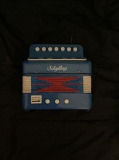 Schylling Little Blue Accordion Child Size Toy Musical Instrument Bavaria Polka
