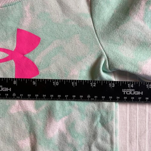 Under Armour Mint Camo Tie-Dyed Sweatshirt Size Girls 6T - Picture 4 of 6