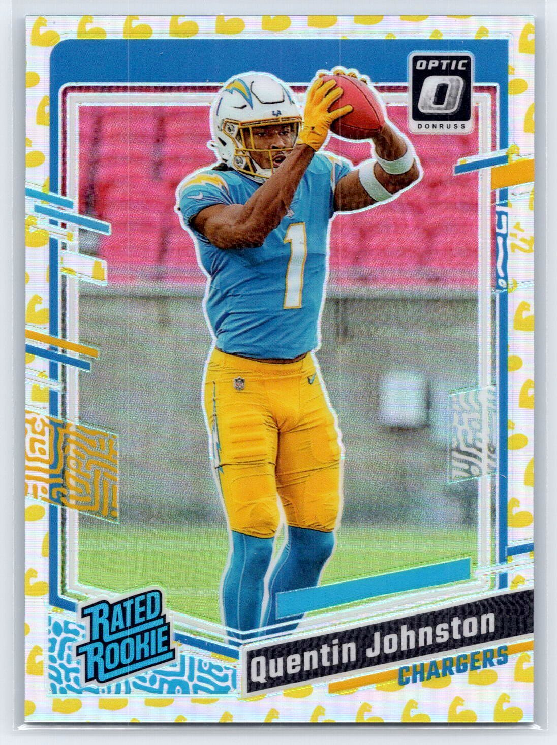 2023 Donruss Optic #265 Quentin Johnston Rookie Flex /149 Chargers