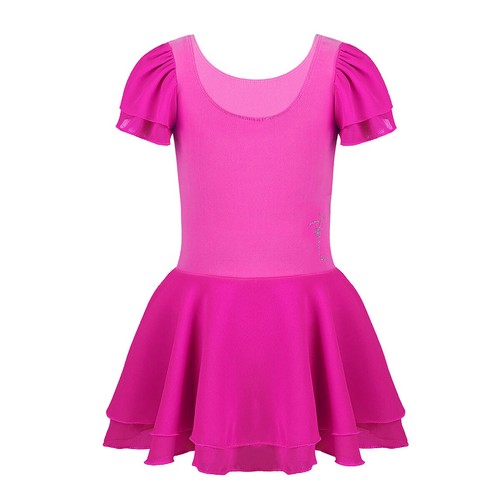 Girls Gymnastics Ballet Dress Toddler Kids Leotard Tutu Skirt Dance wear Costume - Picture 18 of 122