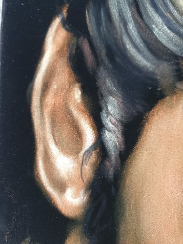 Elvis Presley di Argo, misura 18x24, olio su velluto nero - Foto 7 di 12