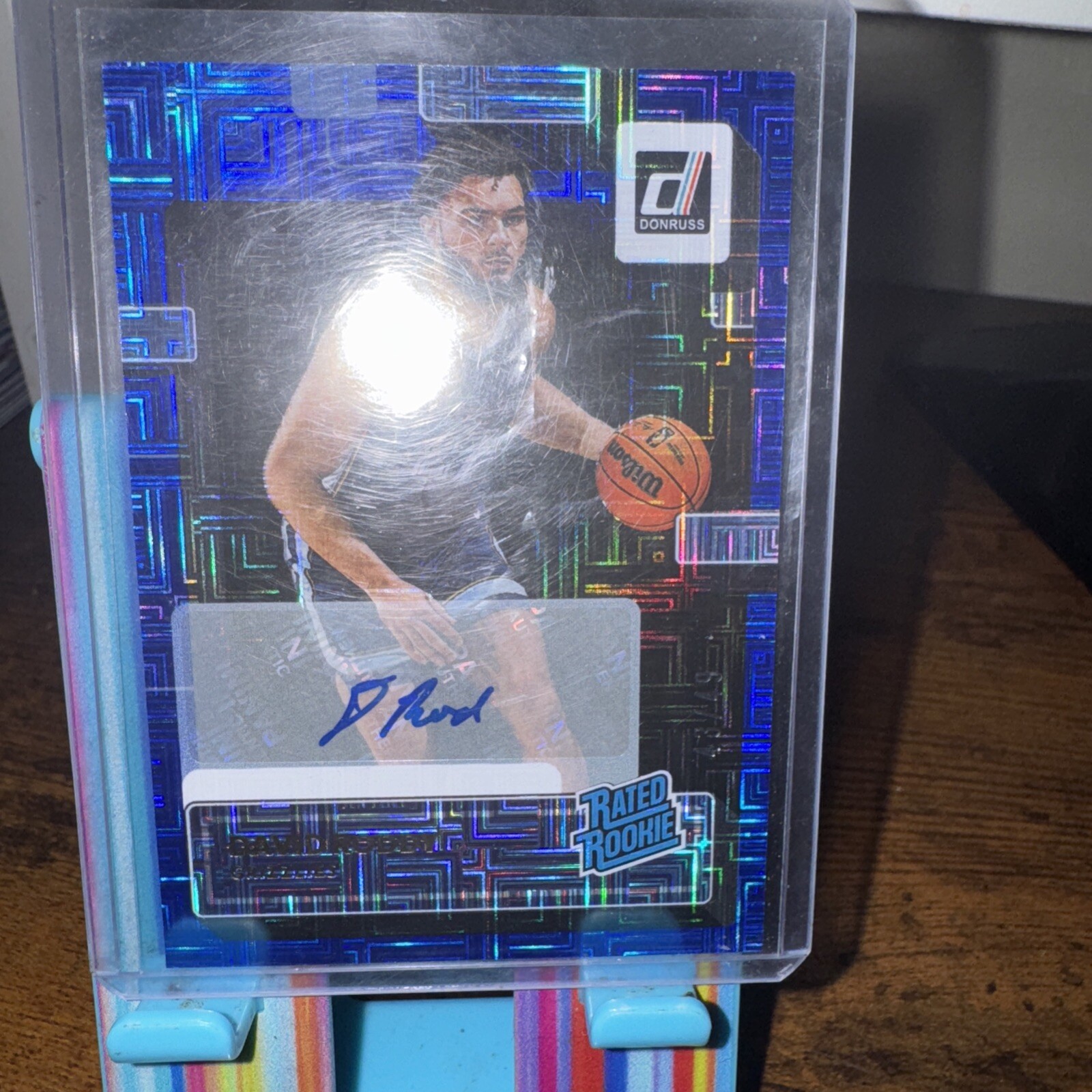 2022-2023 Panini Donruss, Rated Rookie Holo Blue Laser /49, David Roddy #223 RC