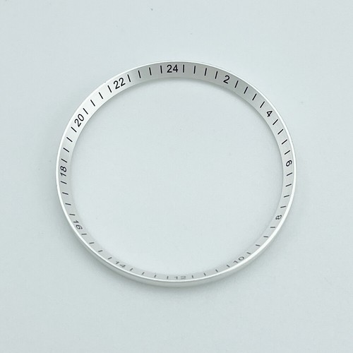 SKX007SKX009 SRPD GMT Silver Black 24h Chapter Ring with 24-Hour Index for NH34A - Picture 2 of 7