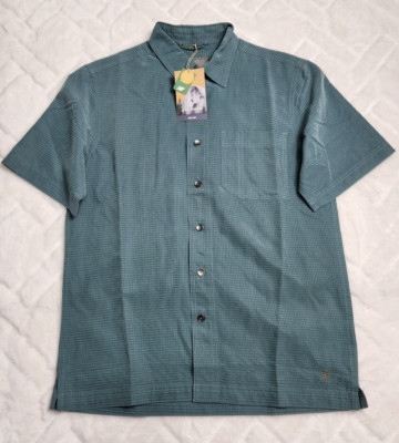 Royal Robins Mens S Sea Pine Desert Pucker Dry Short Sleeve Flannel