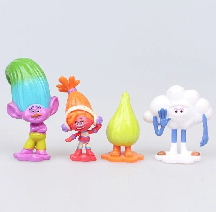 Juego de 12 piezas Trolls Poppy Branch figuras de acción adornos para pasteles - Nuevo Foto 4 de 4