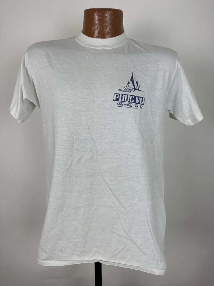 复古 1986 年 Phuc Vu Chua T 恤 M 兰开斯特宾夕法尼亚州越南教会美国 — 第 2/4 张图片