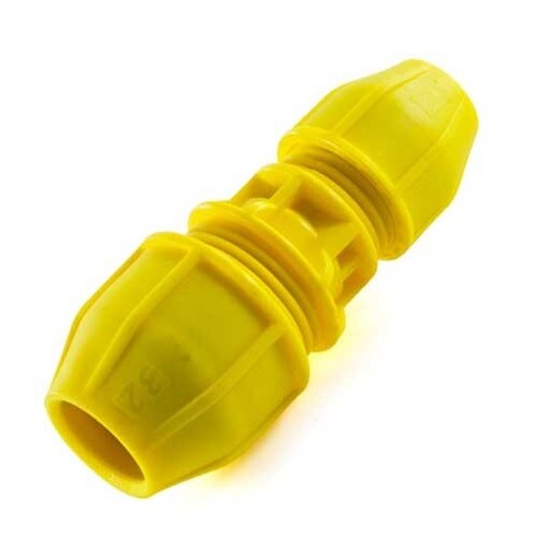 Philmac Reducer Connector 32mm 25mm Yellow MDPE Gas pipe joiner 73143