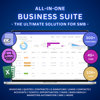 LIFETIME DEAL: BASIC PACKAGE, CRM and marketing automation, E-Signature - BROSH