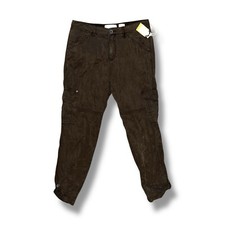 NWT Anthropologie Hei Hei Pants Cargo Dark Brown Size 29 Brand New