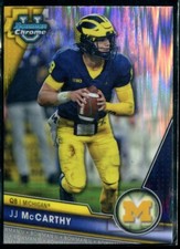 JJ MCCARTHY 2023 Bowman Chrome University SURGE REFRACTOR 