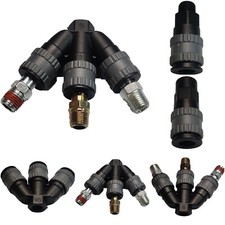 New 1/4 in. Male Female NPT FNPT Splitter ABS Universal Coupler Quick Connect