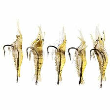 5 Pcs Lures Bait Shrimp Fishing Simulation Prawn Saltwater Hooks Fish Supply