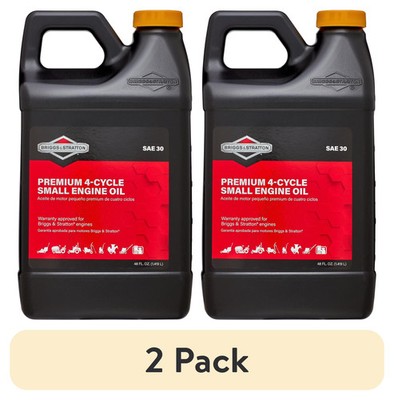 (2 pack) Briggs & Stratton 4-Cycle 48 oz Oil SAE-30 for Small Engines