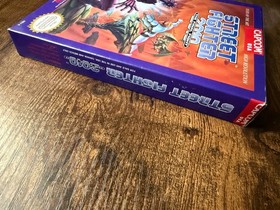oval seal Street Fighter 2010 complete in box nintendo nes factory nr-MINT