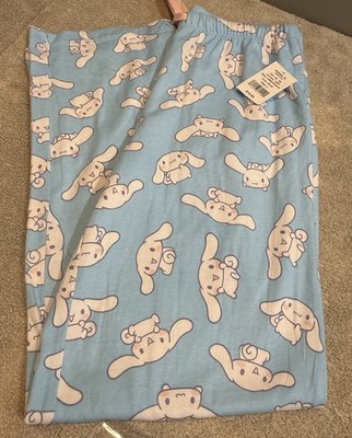 Junior Large Light Blue Cinnamoroll Pajama Bottoms By Sanrio