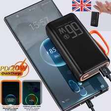 90000mAh PD Power Bank Portable Super Fast Charger Battery Pack 2 USB for iPhone