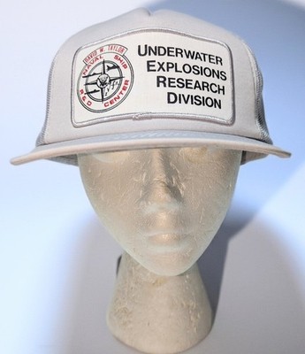Vintage Underwater Explosions Research Division Trucker Hat Naval NSWC David...