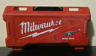 USED Milwaukee STEP BIT AND DRILL BIT STORAGE EMPTY CASE