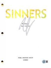 Ryan Coogler Signed Sinners Full Script Authentic Autograph Beckett
